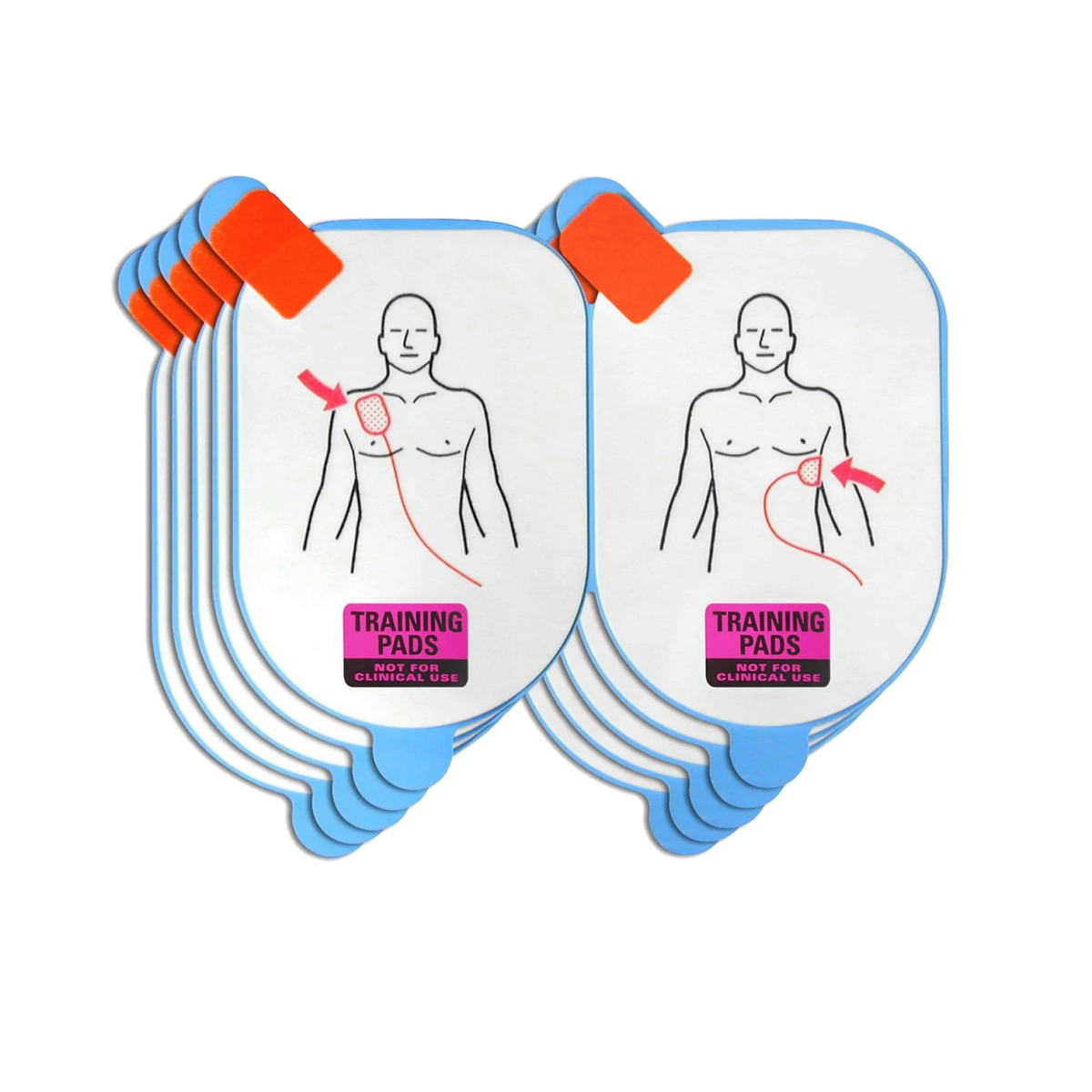 Defibtech Adult TRAINING Pads 5-Pack