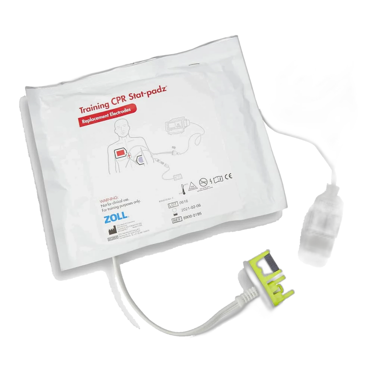 ZOLL Training CPR Stat-padz electrodes with CPR sensor and training connector