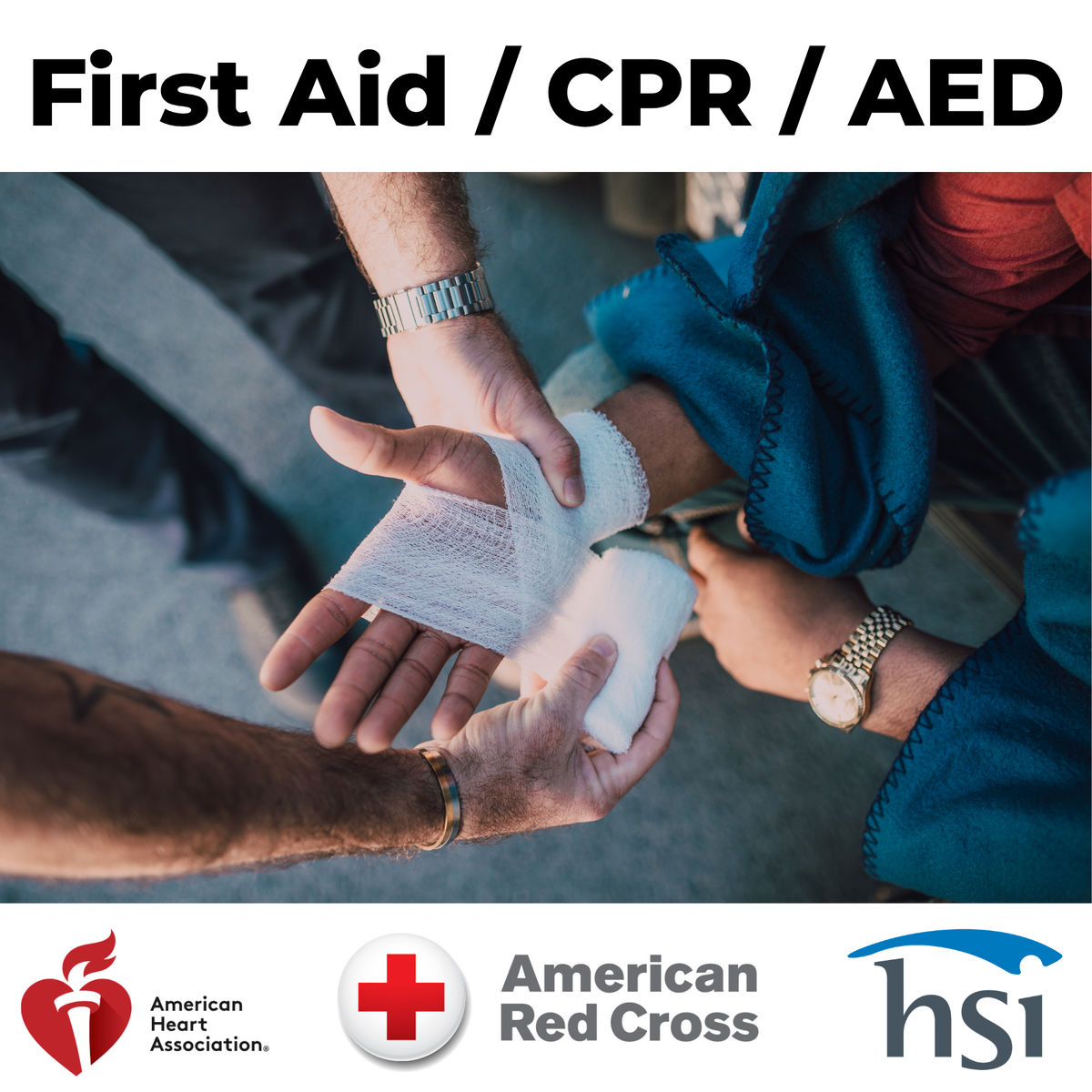 First Aid, CPR, & AED Training Course