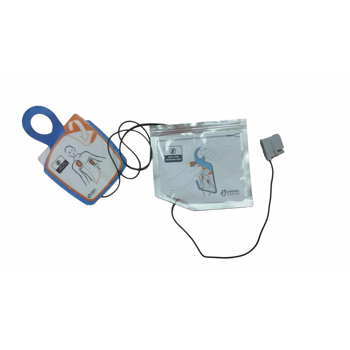 Cardiac Science Powerheart G5 pediatric training pads with connector cable