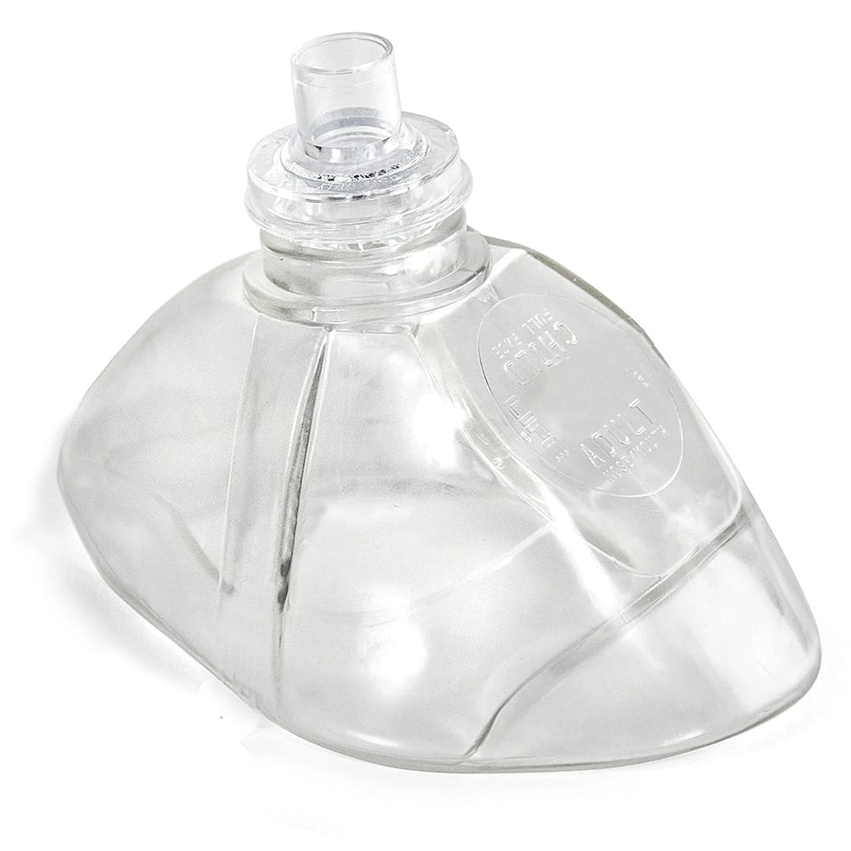 Clear LIFE CPR mask with one-way valve attached