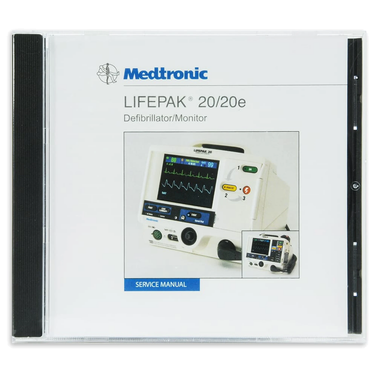 Medtronic LIFEPAK 20/20e defibrillator/monitor service manual CD case
