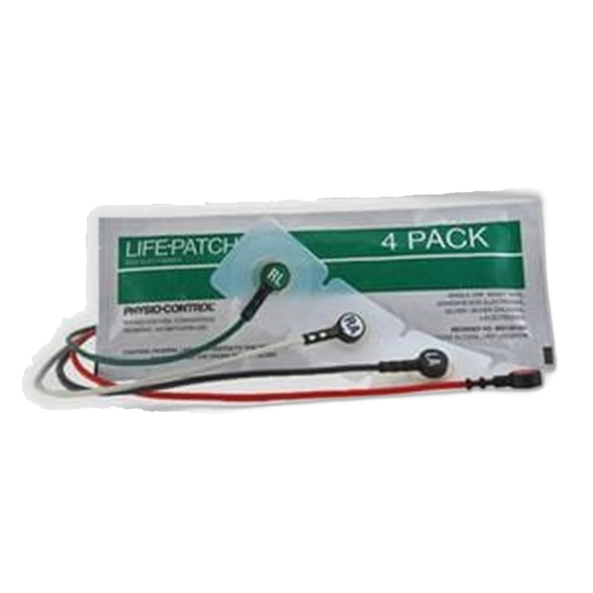 Physio-Control LIFE-PATCH ECG electrodes 4-pack in green package