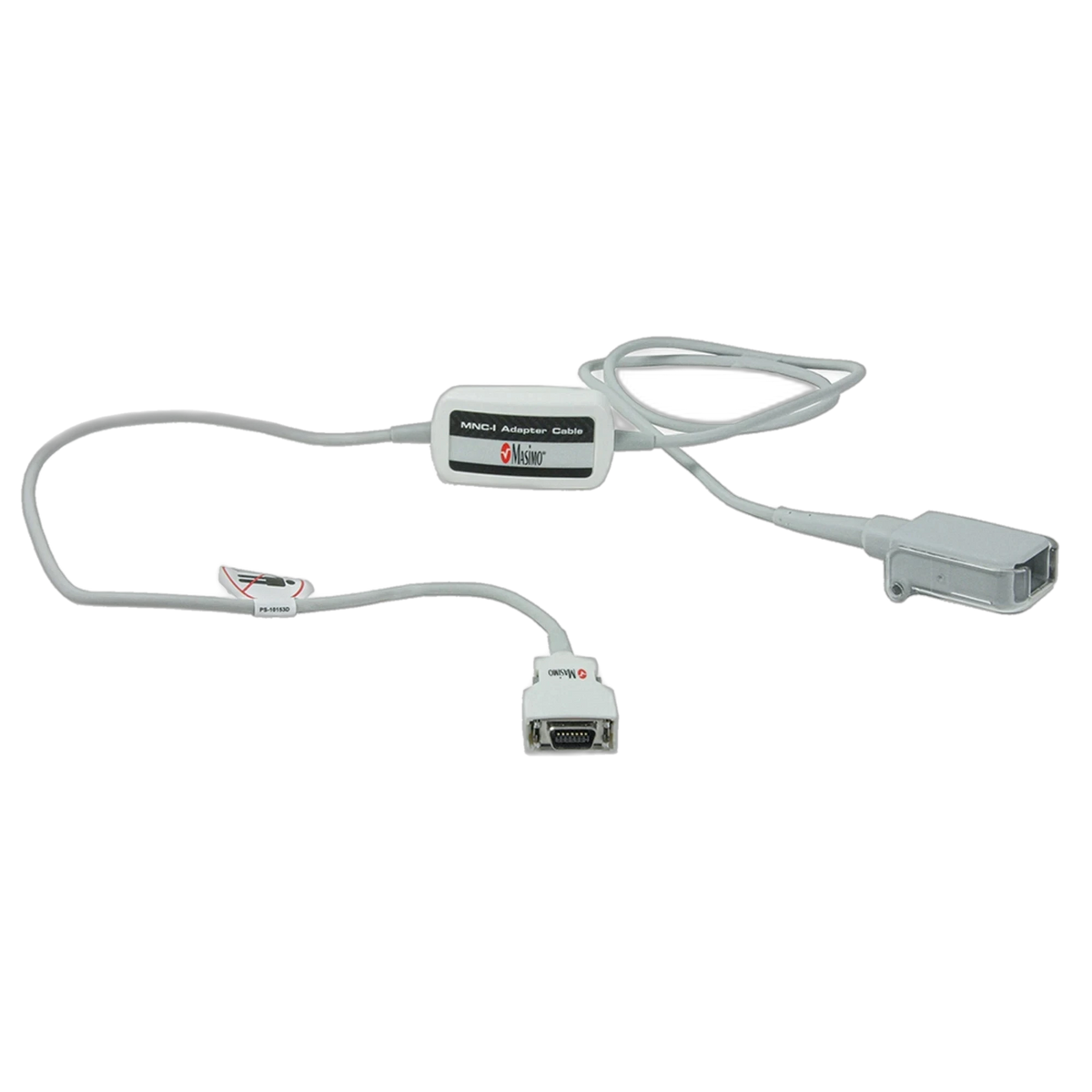 Masimo MNC-1 SpO2 adapter cable, 10 feet, gray cable with connectors on both ends