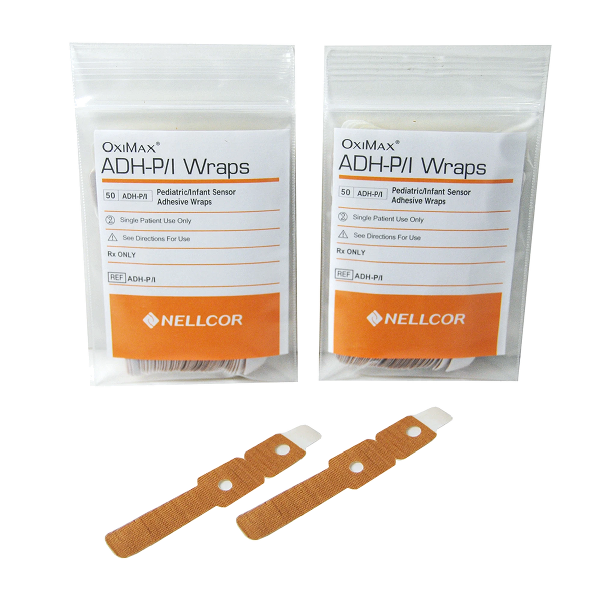 Nellcor OxiMax ADH-P/I pediatric/infant sensor adhesive wraps in two packages