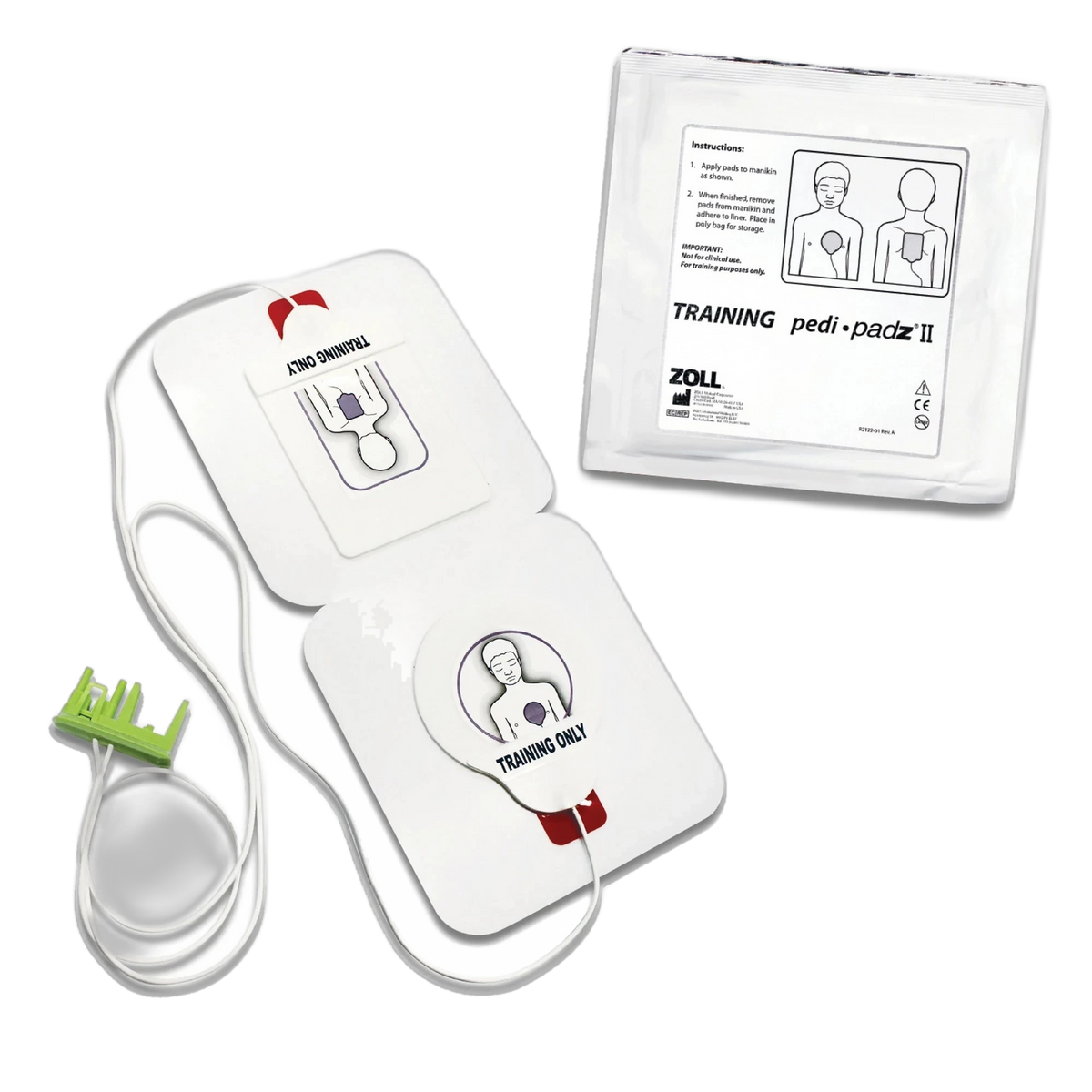 Pediatric training electrodes for the ZOLL AED Plus trainer