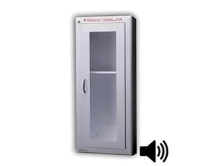 Tall AED Wall Cabinet with Alarm