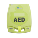 ZOLL AED Plus, closed green case, front view