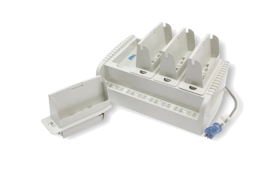 Zoll SurePower 4-Bay Charger Station with 4 Battery Charging Adapters