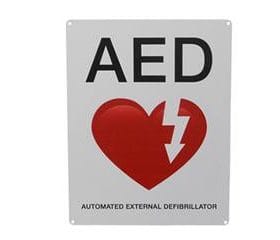 AED Wall Sign - Flat AB 3203