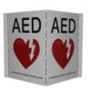 AED Wall Sign - V-Shape AB 3204