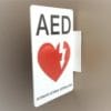 AED Wall Sign - Flanged M3858A