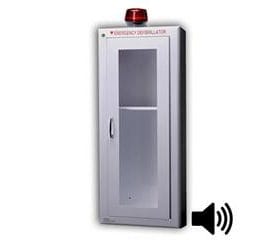 Tall AED Wall Cabinet with Alarm & Strobe 184-14R