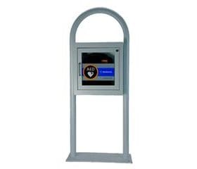 AED Floor Stand Cabinet Grey with Alarm 11210-000029