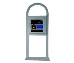 AED Floor Stand Cabinet Grey with Alarm 11210-000029