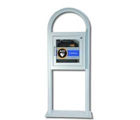 AED Floor Stand Cabinet White with Alarm 11210-000028