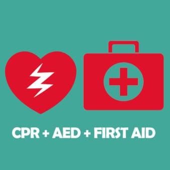 cpr + aed + first aid icons
