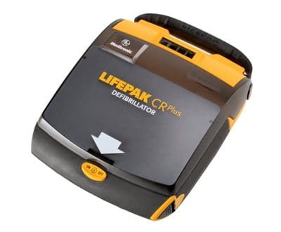 a picture of a lifepak cr2 aed