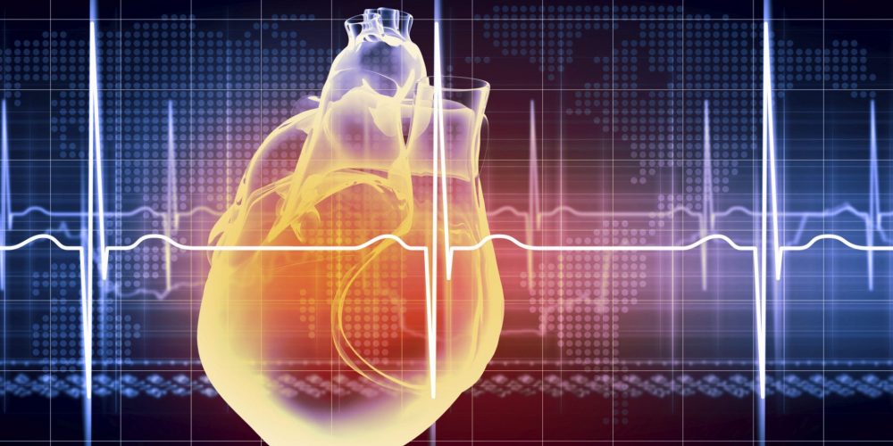 heart beating ekg